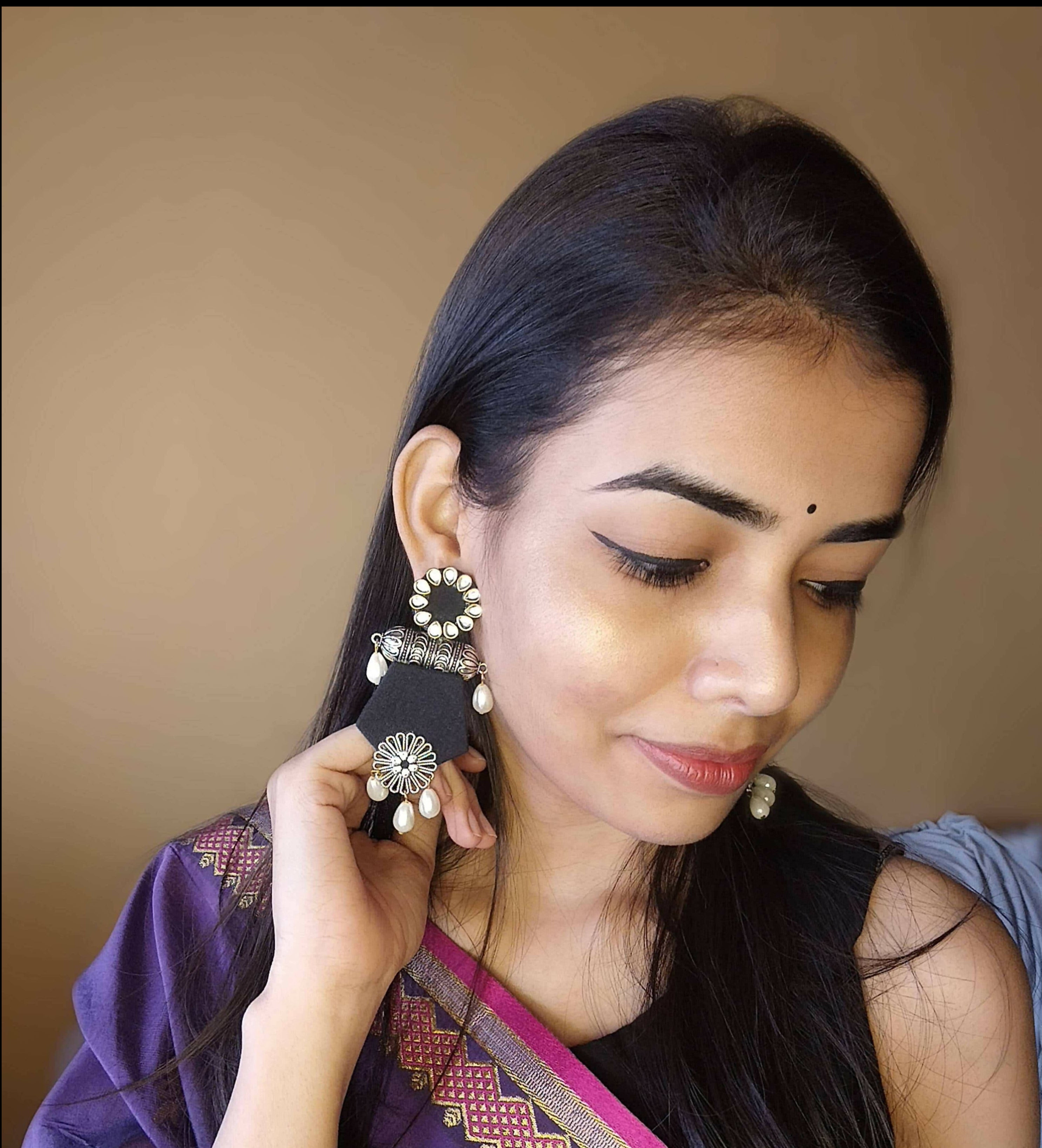 Black Wedding Earrings Online Shopping for Women at Low Prices